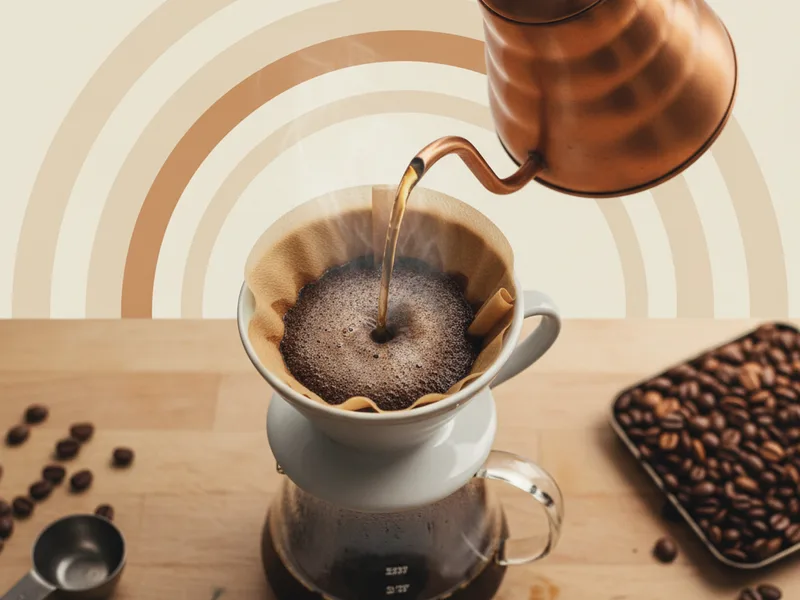 Aanpassing één: maak het koffiebed egaler